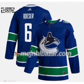 Dresovi Vancouver Canucks Brock Boeser 6 Adidas 2019-2020 Plava Authentic - Dječji
